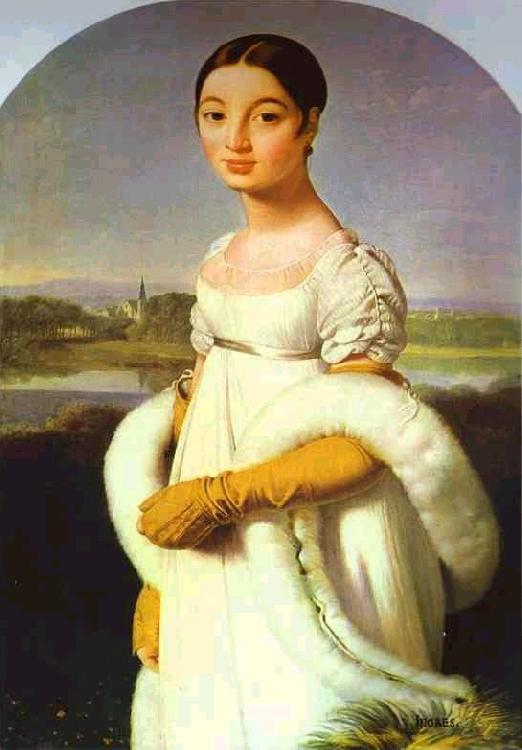 Jean Auguste Dominique Ingres Portrait of Mademoiselle Riviere. Germany oil painting art